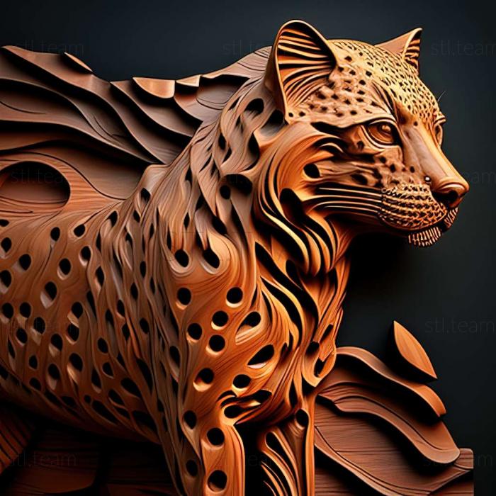 3D model Catahula Leopard dog (STL)